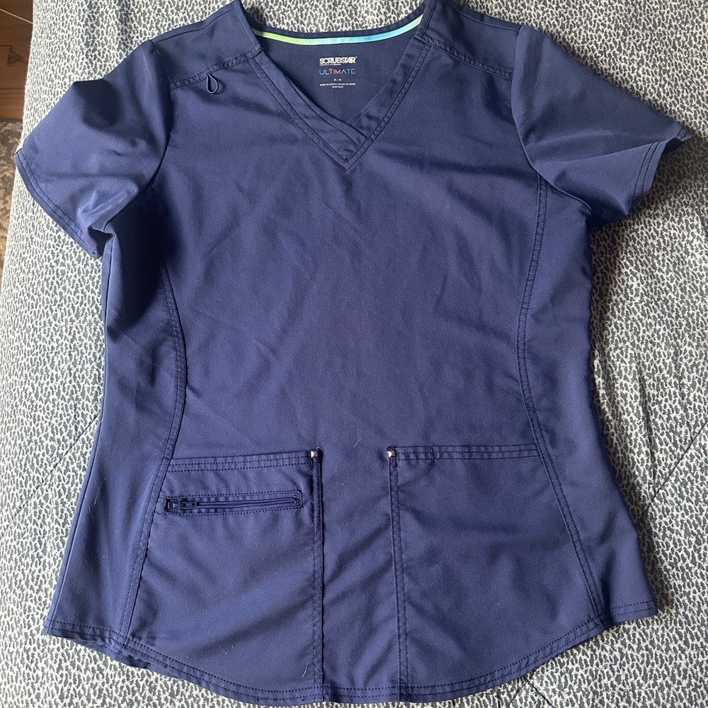 Navy Blue Scrub Set
